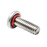 Metric Phillips Pan Head Sealing Screw - Silicone O-Ring